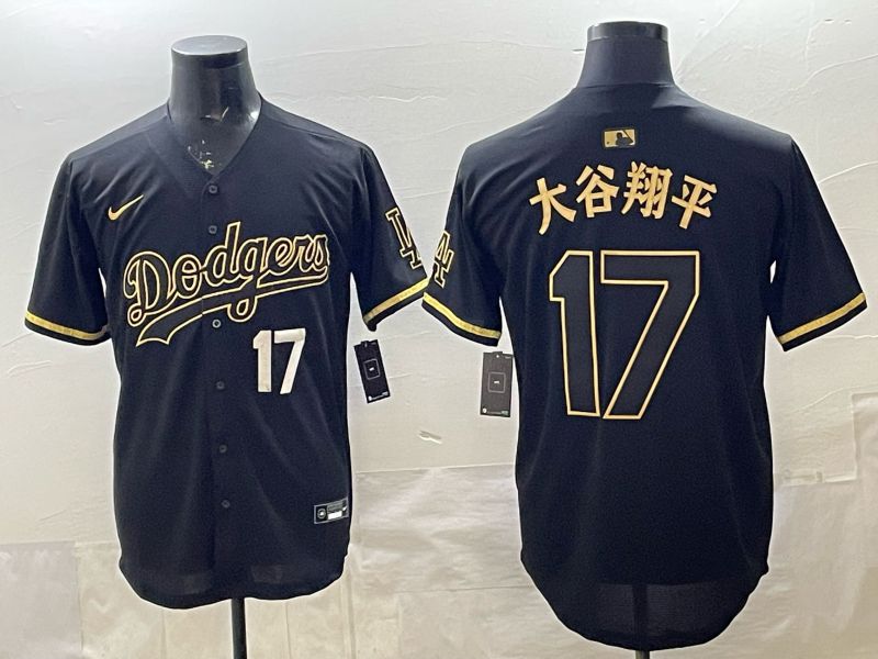 Men 2026 Los Angeles Dodgers #17 Ohtani black Game Nike MLB Jersey 003
